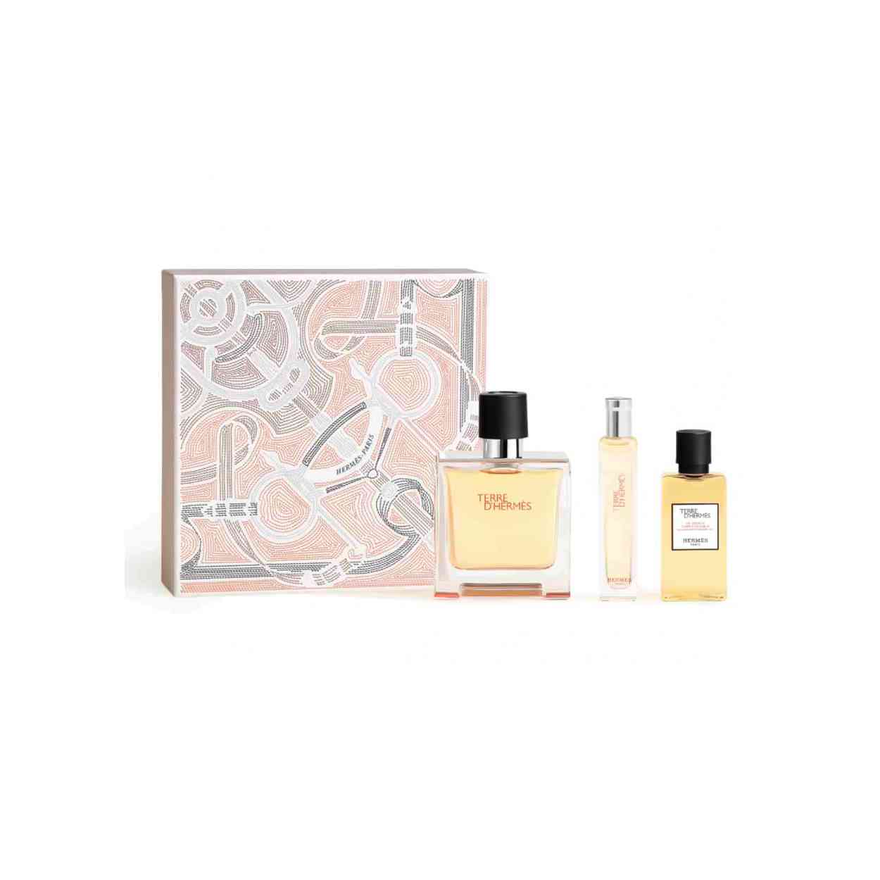 Hermes Terre D' Hermes Pure Parfum 75ml+15ml + Shower Gel 40ml