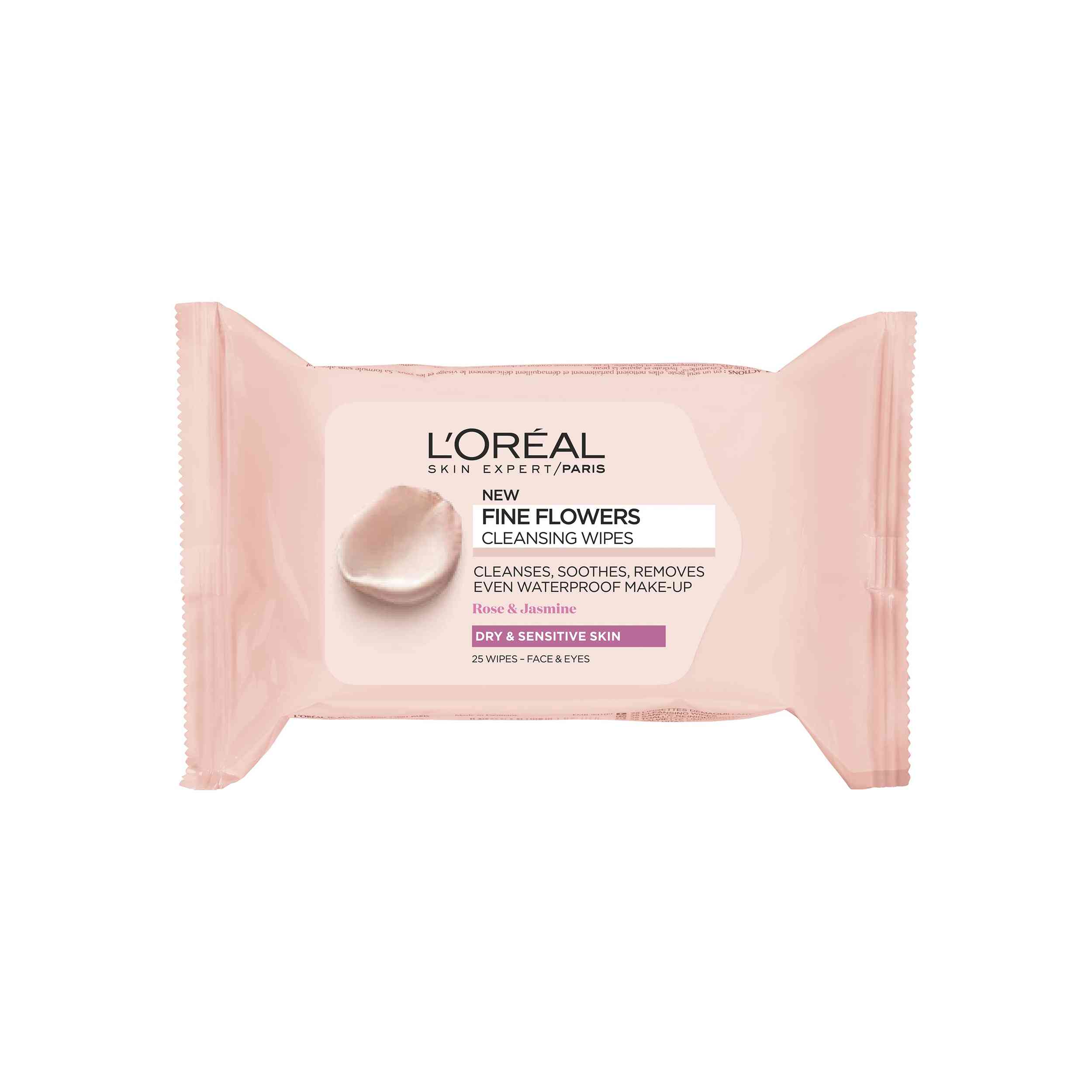 L'Oreal Paris Fine Flowers Dry & Sensitive Skin Cleansing Wipes