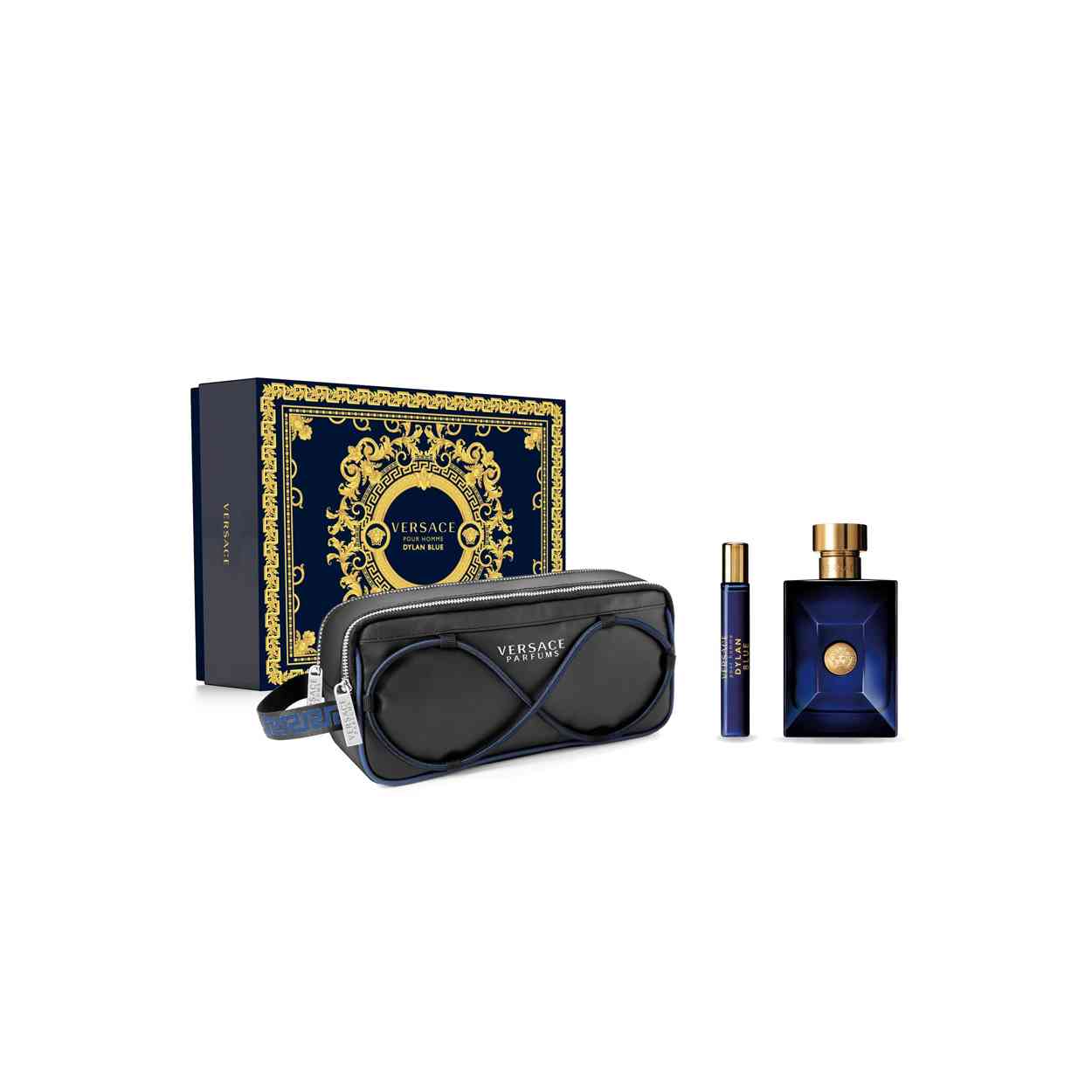 Versace Dylan Blue Eau de Toilette 100ml+Travel Spray 10ml+Bag
