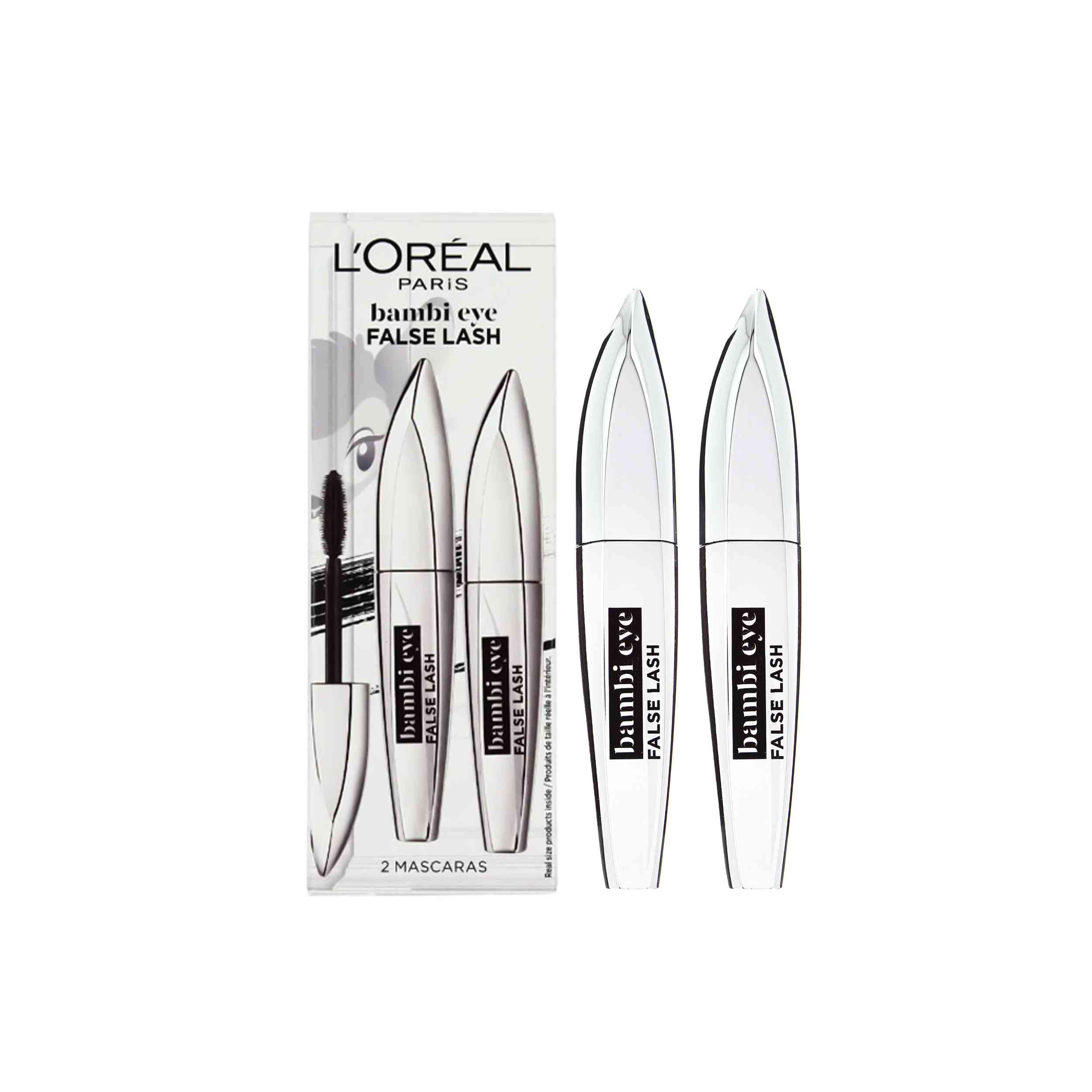 L'Oreal Paris Bambi Eye False Lash Mascara Duo 2x8.9ml Set