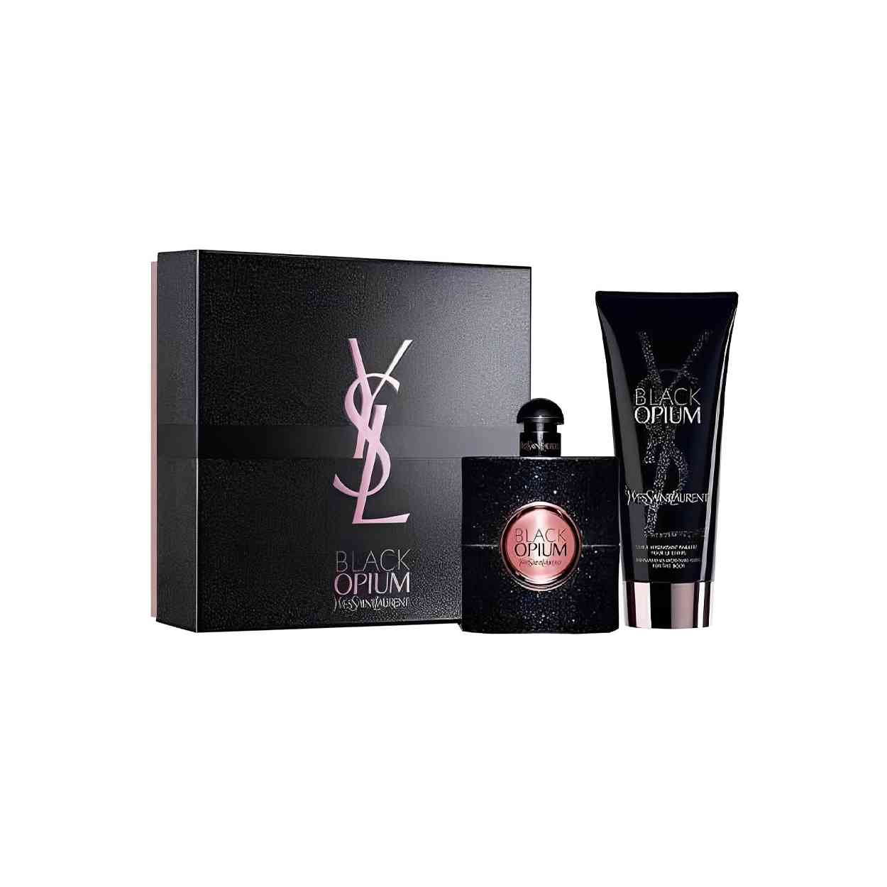 Yves Saint Laurent Black Opium (Eau de Parfum50ml+Body Lotion50ml) Set