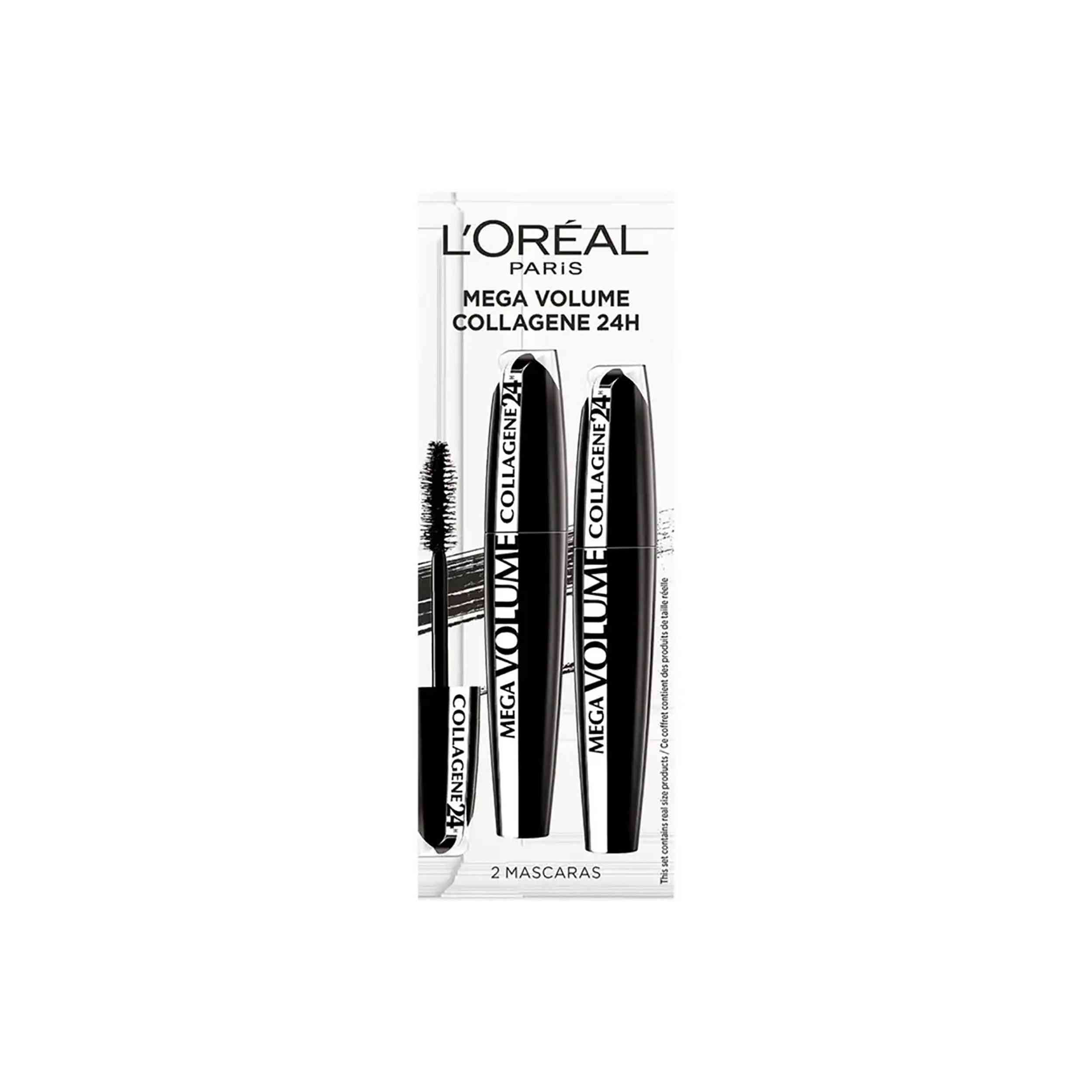 L'Oreal Paris Mega Volume Collagene 24h Mascara Duo 2x9ml Set