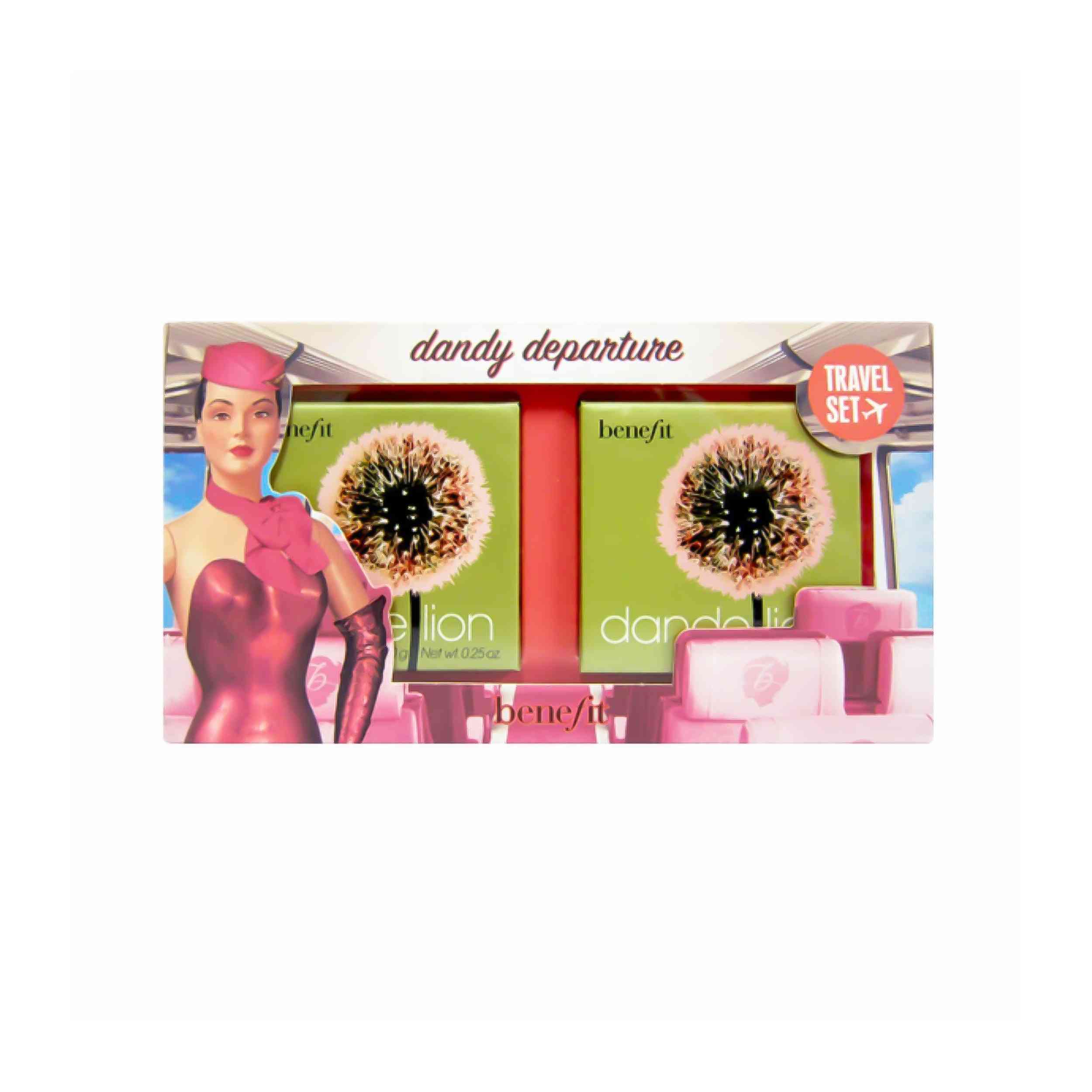 Benefit Dandelion Bop ثنائي للسفر بودرة أحمر خدود للوجه