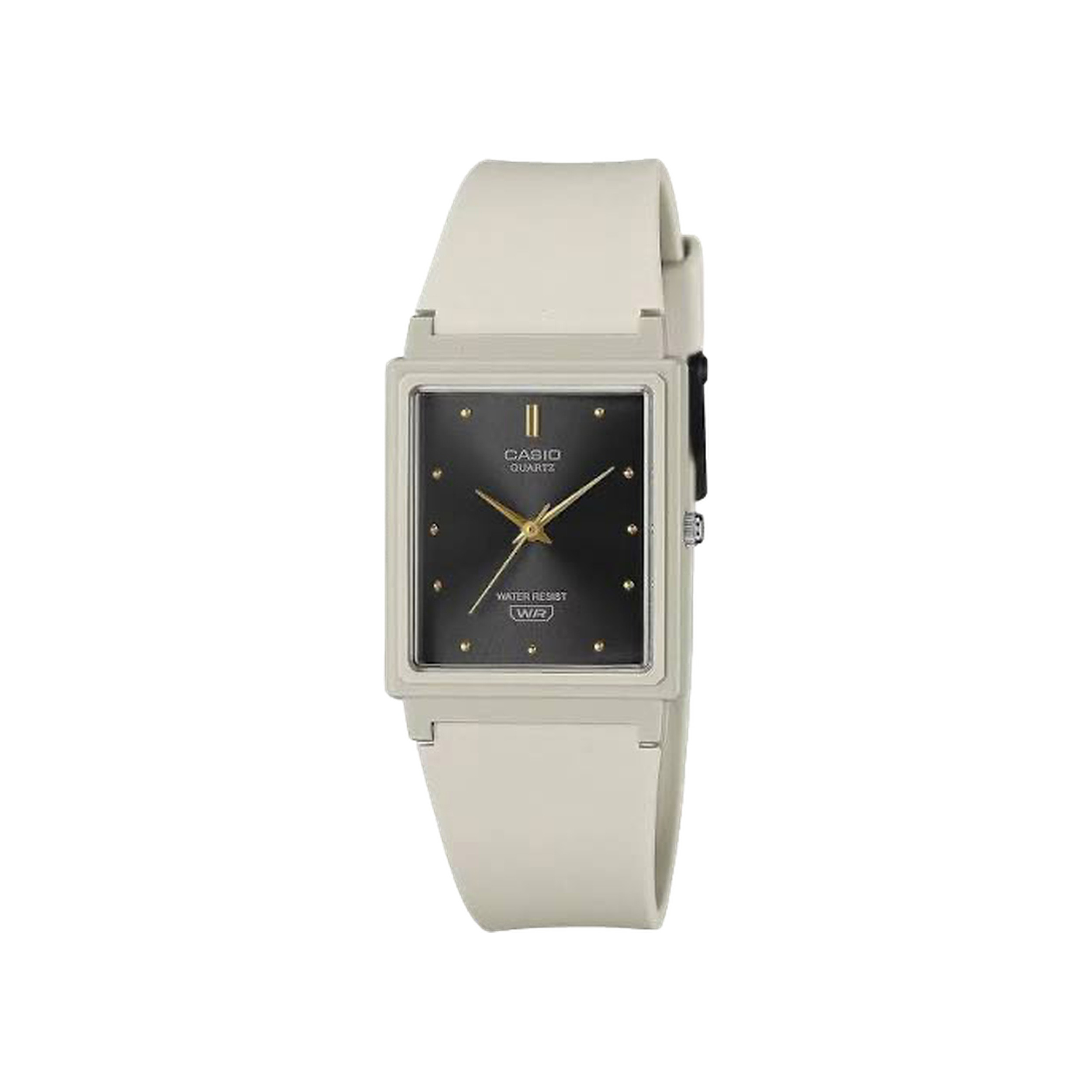 Analog unisex watch resin case and strap grey/black